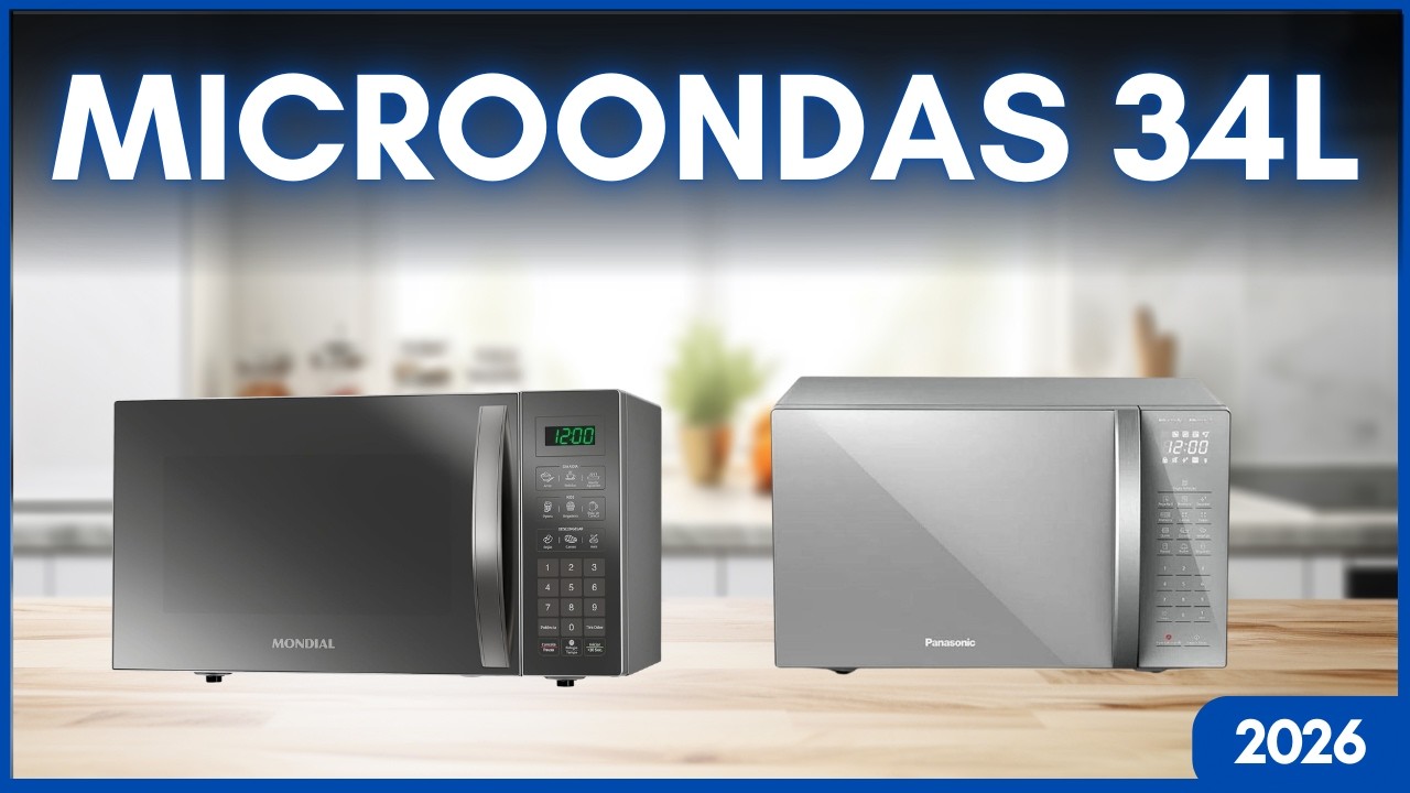 Mondial MO-02-34, Electrolux MEO44 ou Panasonic NN-ST67L: Qual Micro-ondas 34L Vale Mais a Pena?