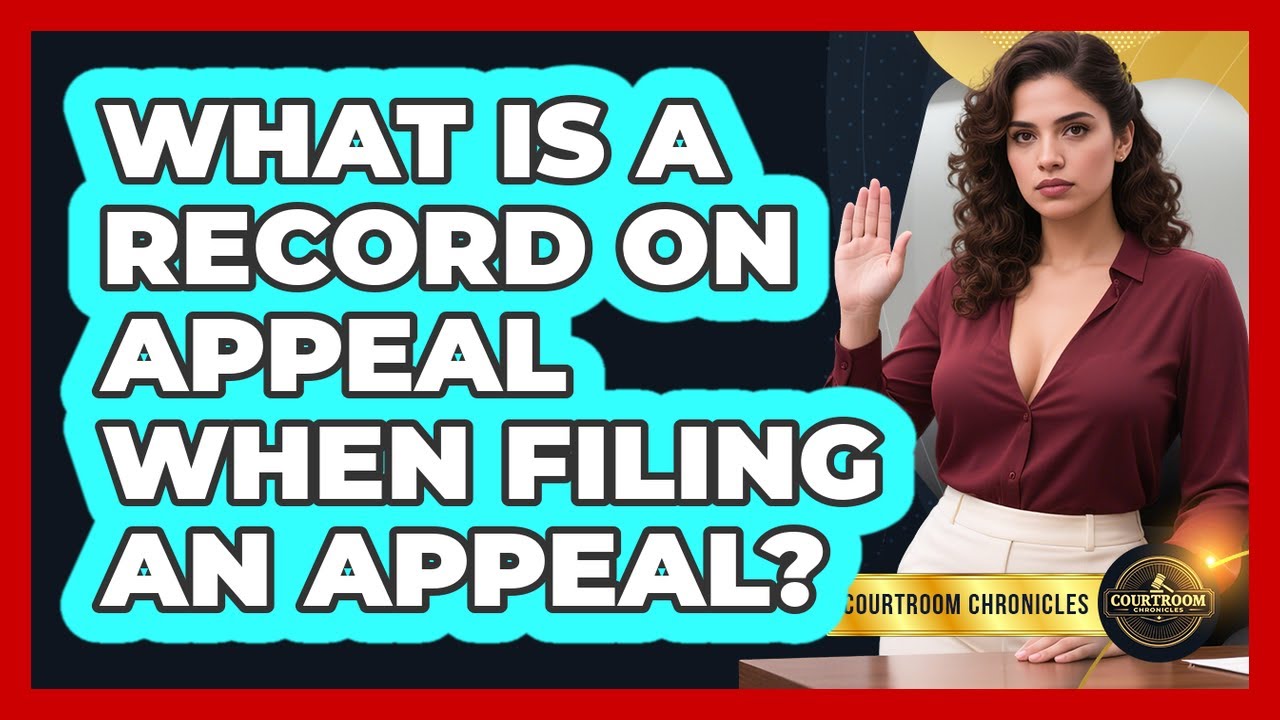 What Is A Record On Appeal When Filing An Appeal? - Courtroom Chronicles