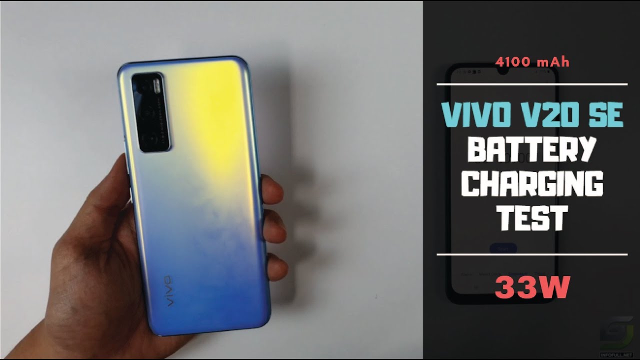 Vivo V20 SE Battery Charging test 0% to 100% | 33W fast charger 4100 mAh