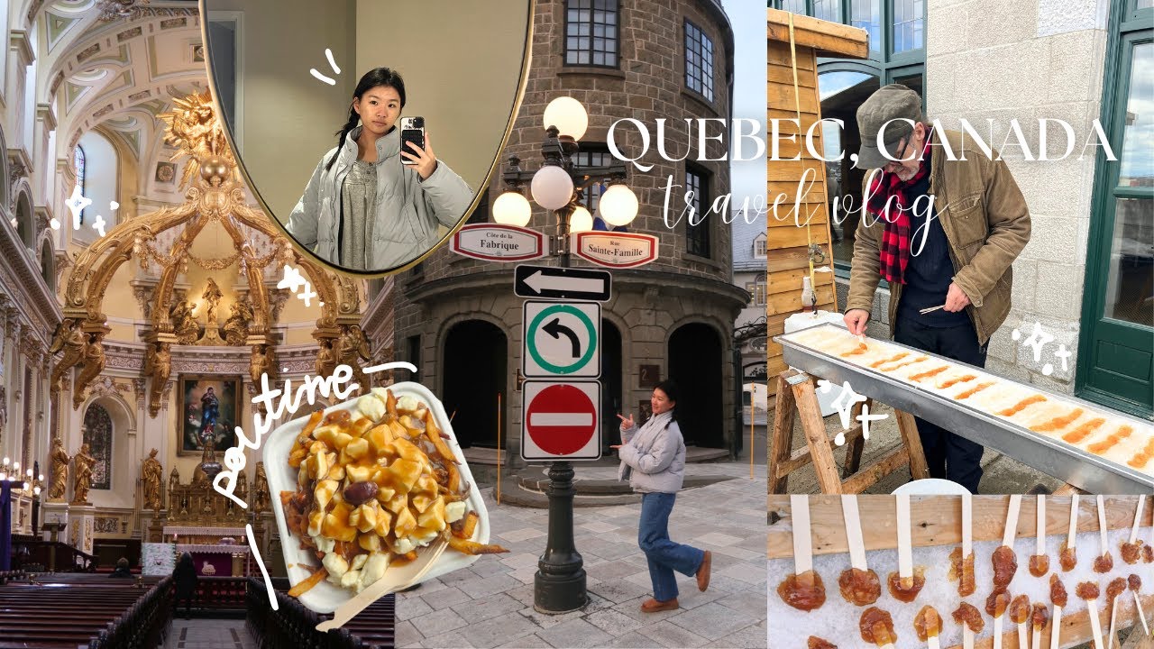 QUEBEC TRAVEL VLOG 🍁 sleeping in a castle, quiet traveling, city tours, shopping, good eats, etc.