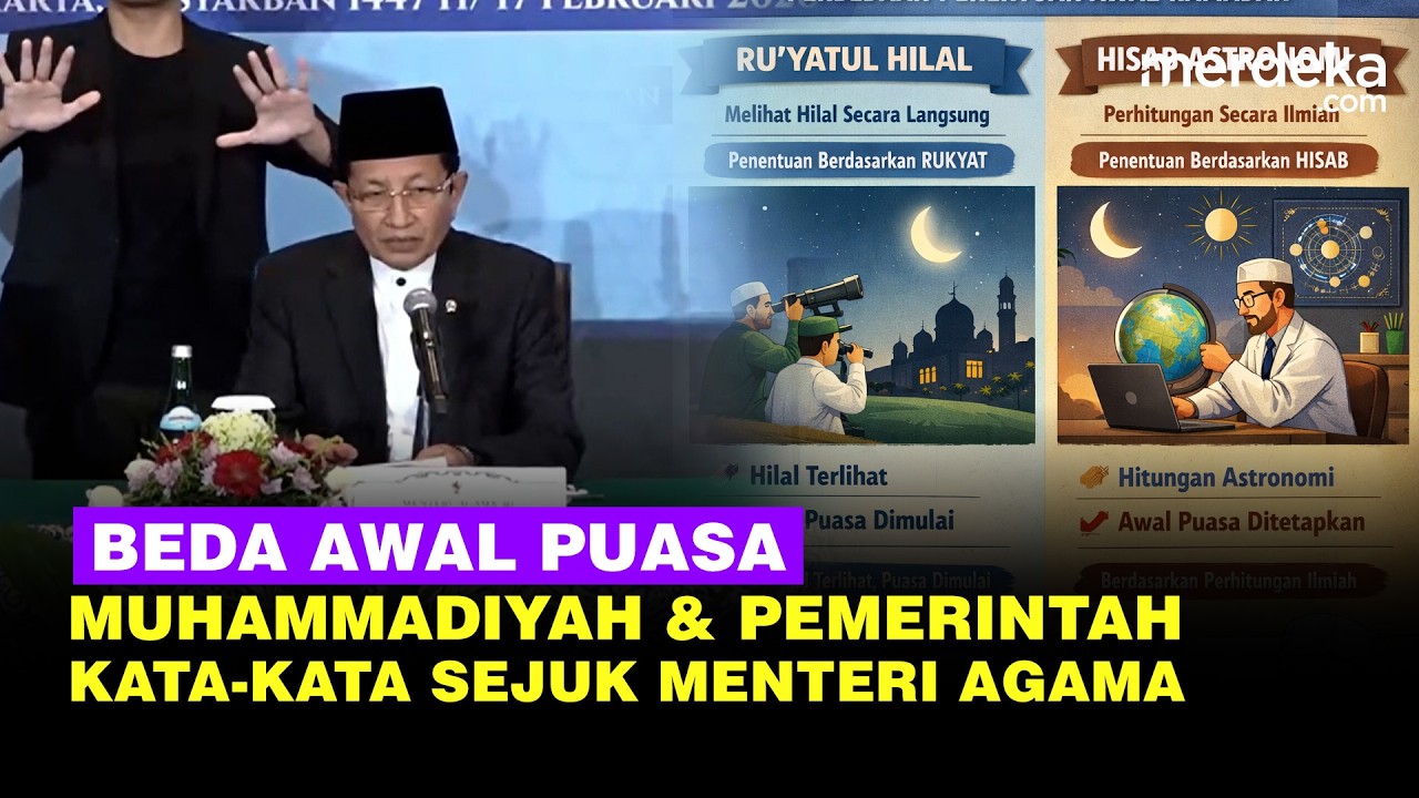 Pesan Sejuk Menag, Awal Puasa 1 Ramadan Muhammadiyah & Pemerintah Berbeda