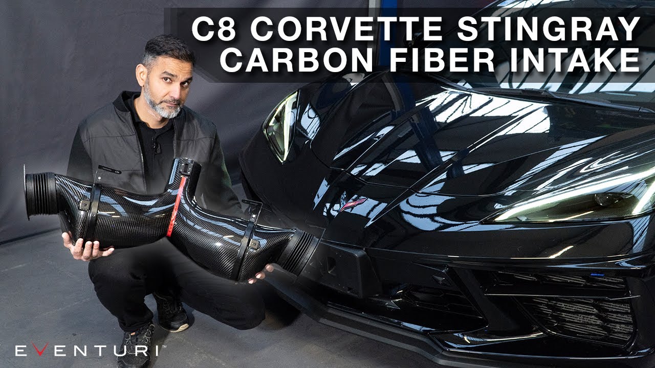 Карбоновый впускной коллектор Eventuri для Corvette Stingray C8 — обзор, установка и динамометрич...