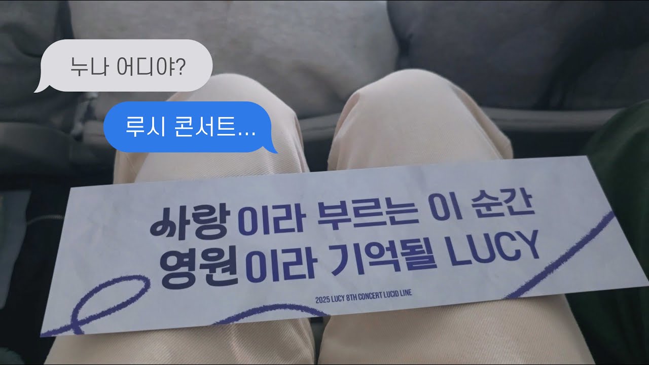 vlog. 산책하다가 들어와버렸어. 루시 콘서트