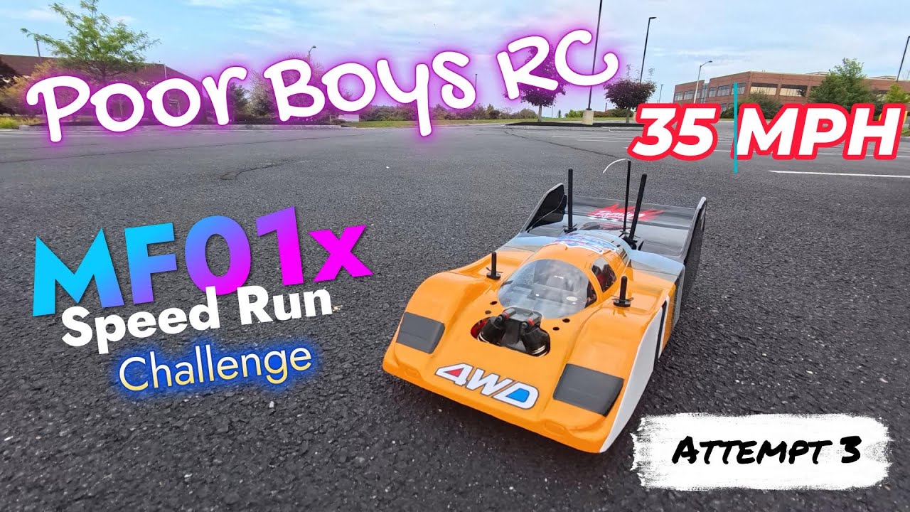 Poor Boys RC MF01x Speed Run Challenge  Run #3 @poorboysrc