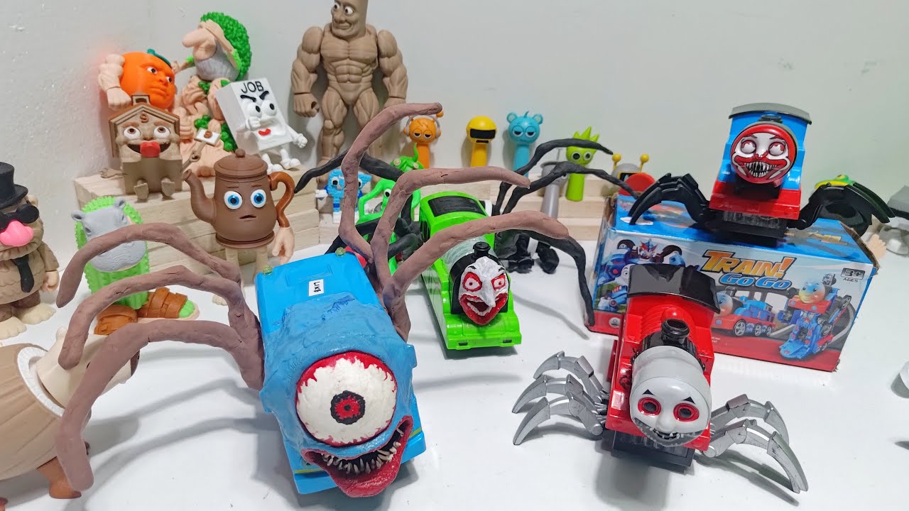 Now! 🔥 Unboxing Monster Train Eater, Choo Choo Charles Spider Train, Bus Tayo Eater also Anomali EXE