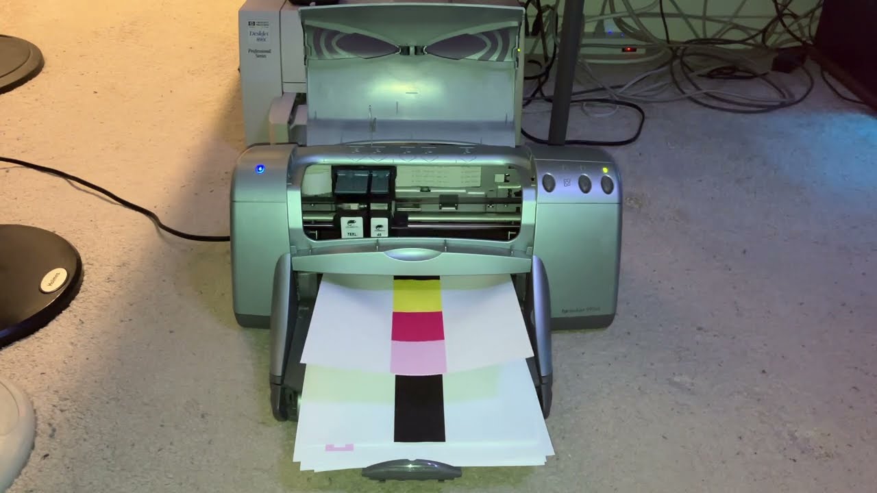 HP Deskjet 995CK Internals & Service Station in Action 5/19/2023