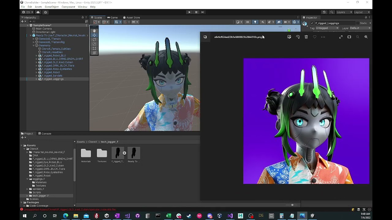 How to Use CloneX Files in Unity | Daz 3D