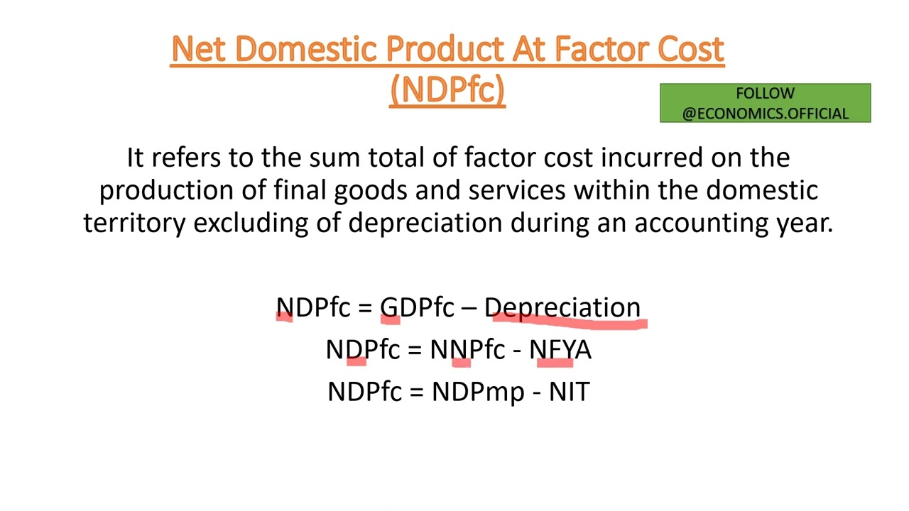 Net Domestic Product At Factor Cost ( NDP At FC )