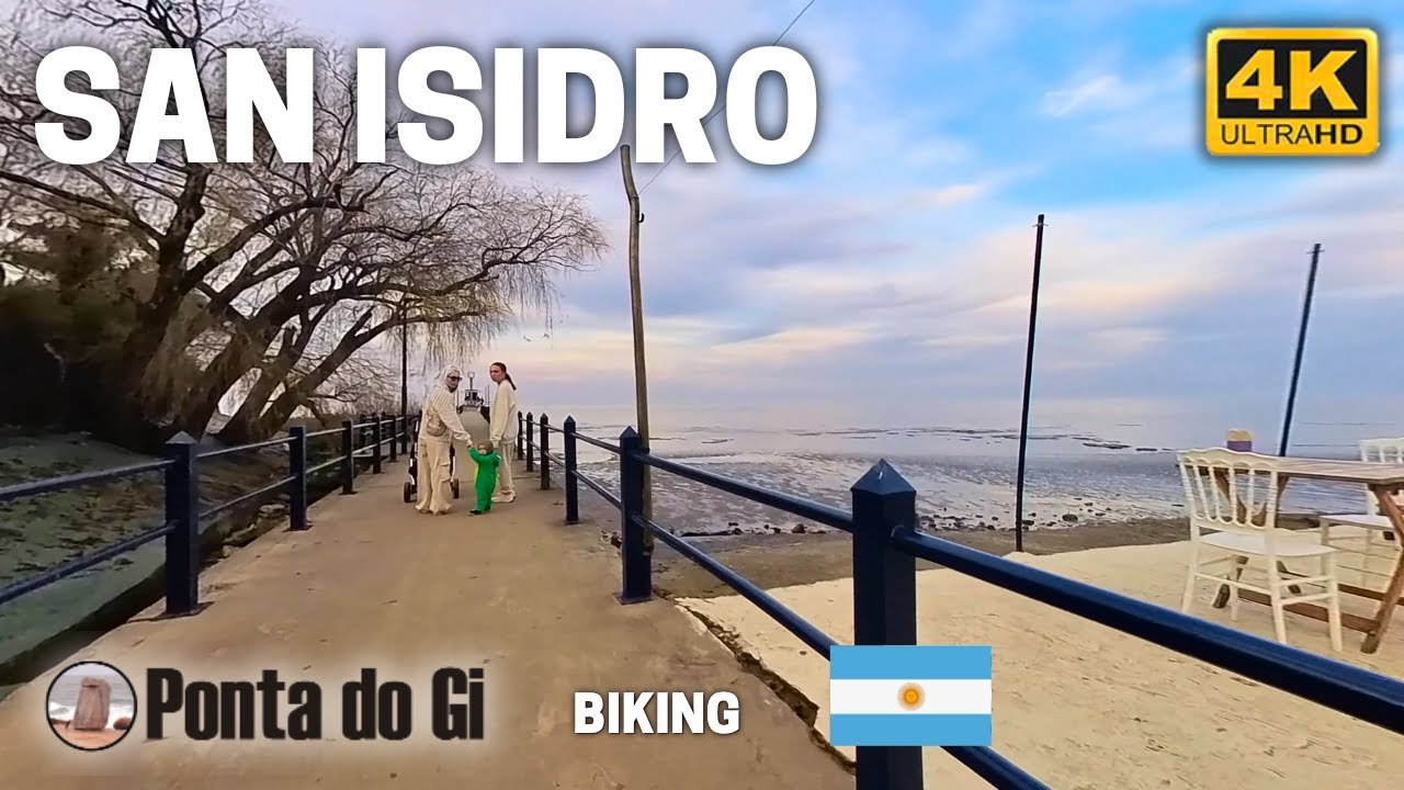 RÍO DE LA PLATA y PASEO PÚBLICO COSTERO de SAN ISIDRO #tour virtual 4k invierno 2025 - ARGENTINA