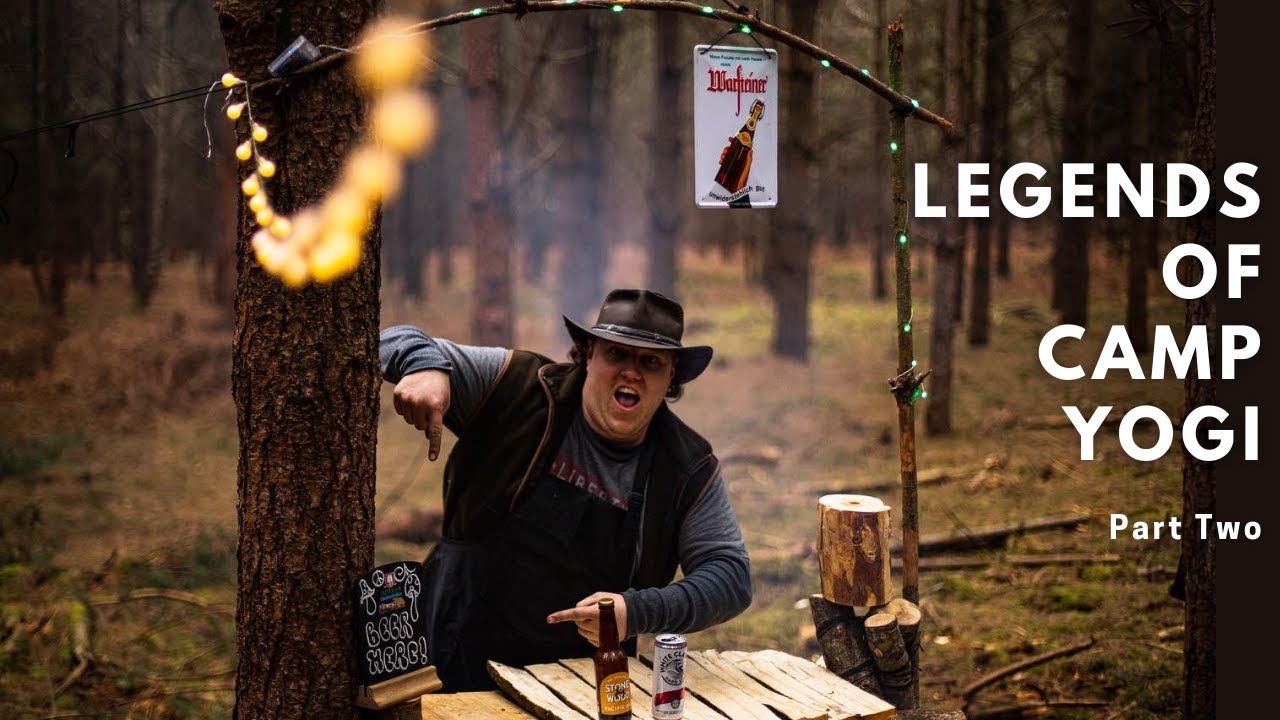 Building a BUSHCRAFT BAR | 5 DAYS in a PINE Forest | WILD Camping | Part 2 LoCY | Table | Pine Pitch