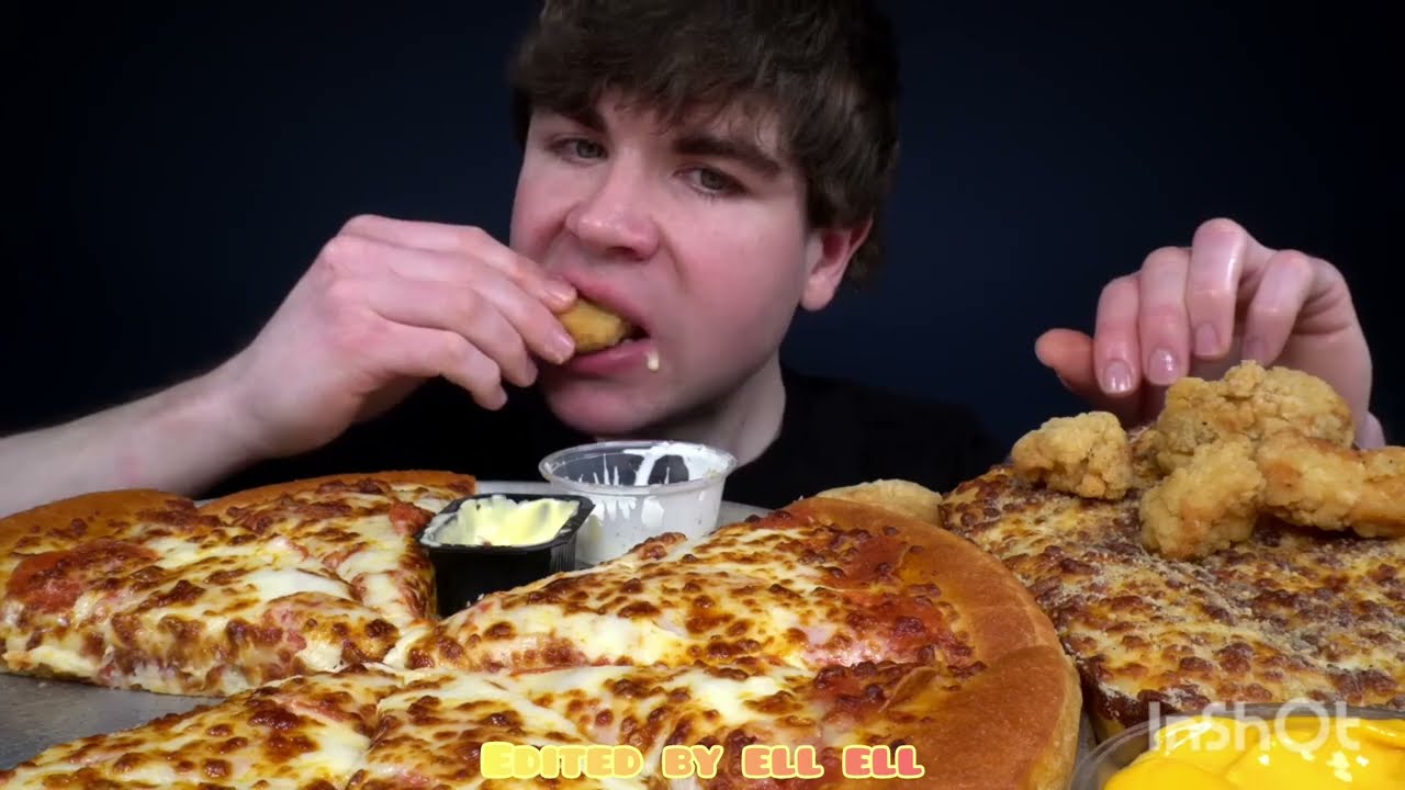 Bites Only PIZZA HUT EXTRA CHEESE PIZZA, CHEESY BREAD, CRISPY CHICKEN  CHEESE + RANCH Magic Mikey