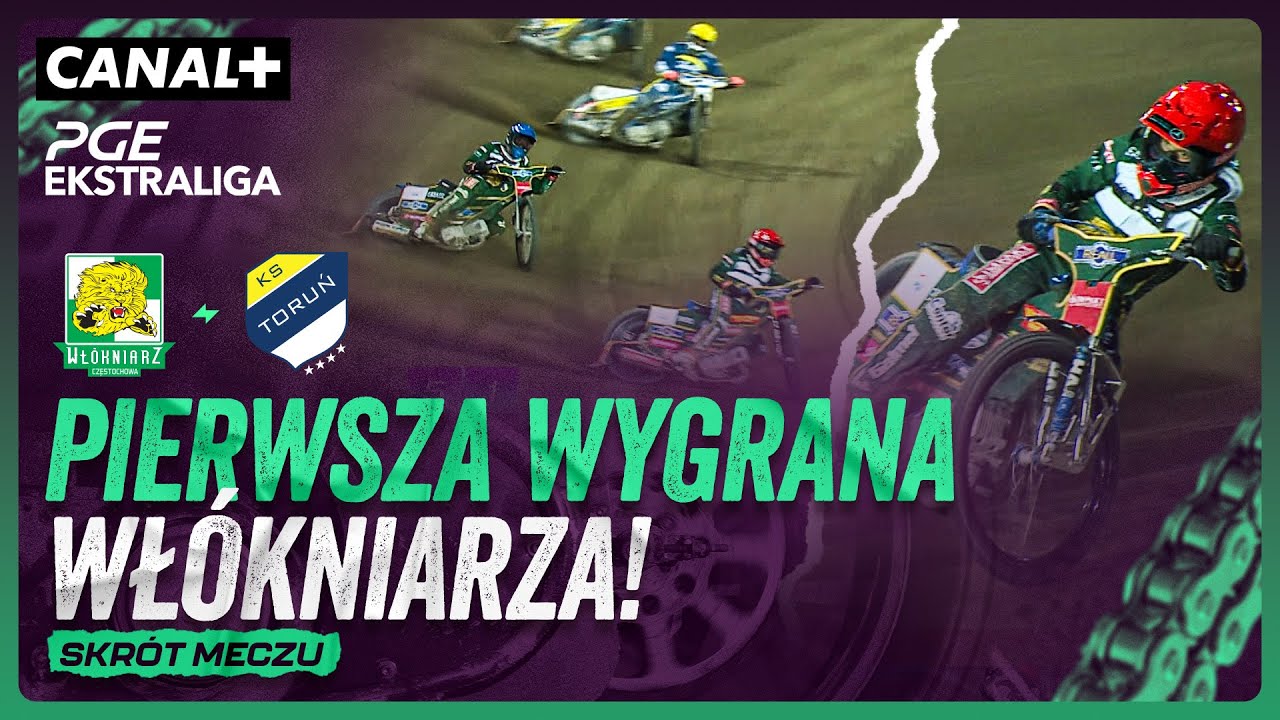 SKRÓT KRONO-PLAST WŁÓKNIARZ CZĘSTOCHOWA - KS APATOR TORUŃ. PIERWSZA WYGRANA W SEZONIE!
