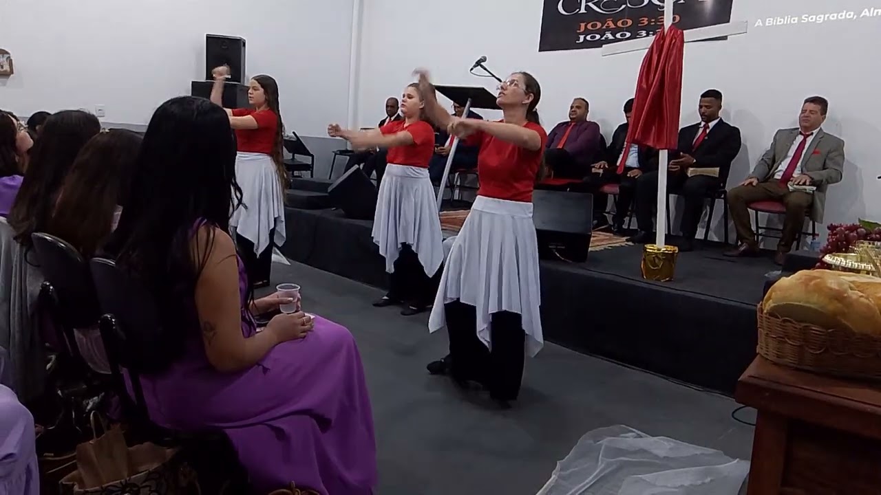 Culto de Santa Ceia coreografia Santo pra Sempre Gabriel Guedes, na igreja A.D.B.J 14/12/2025🙏🙏