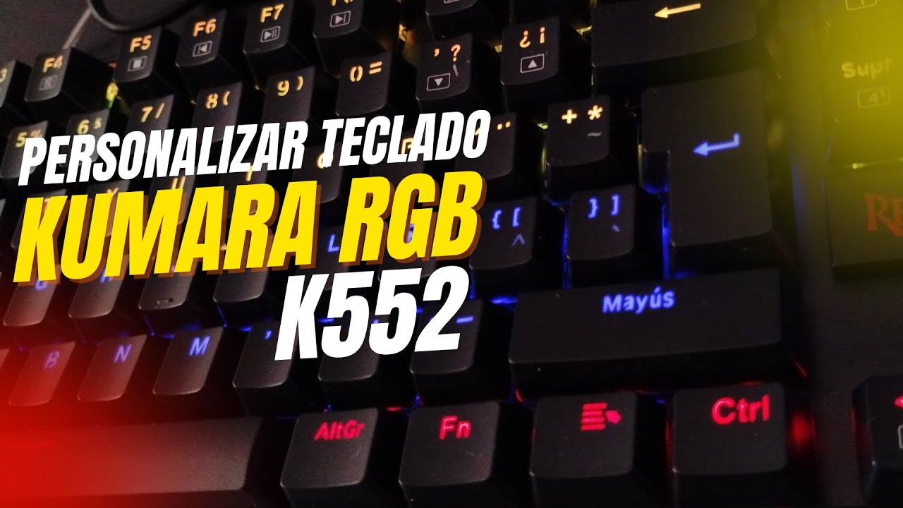 Personalizar colores teclado Redragon Kumara RGB K552