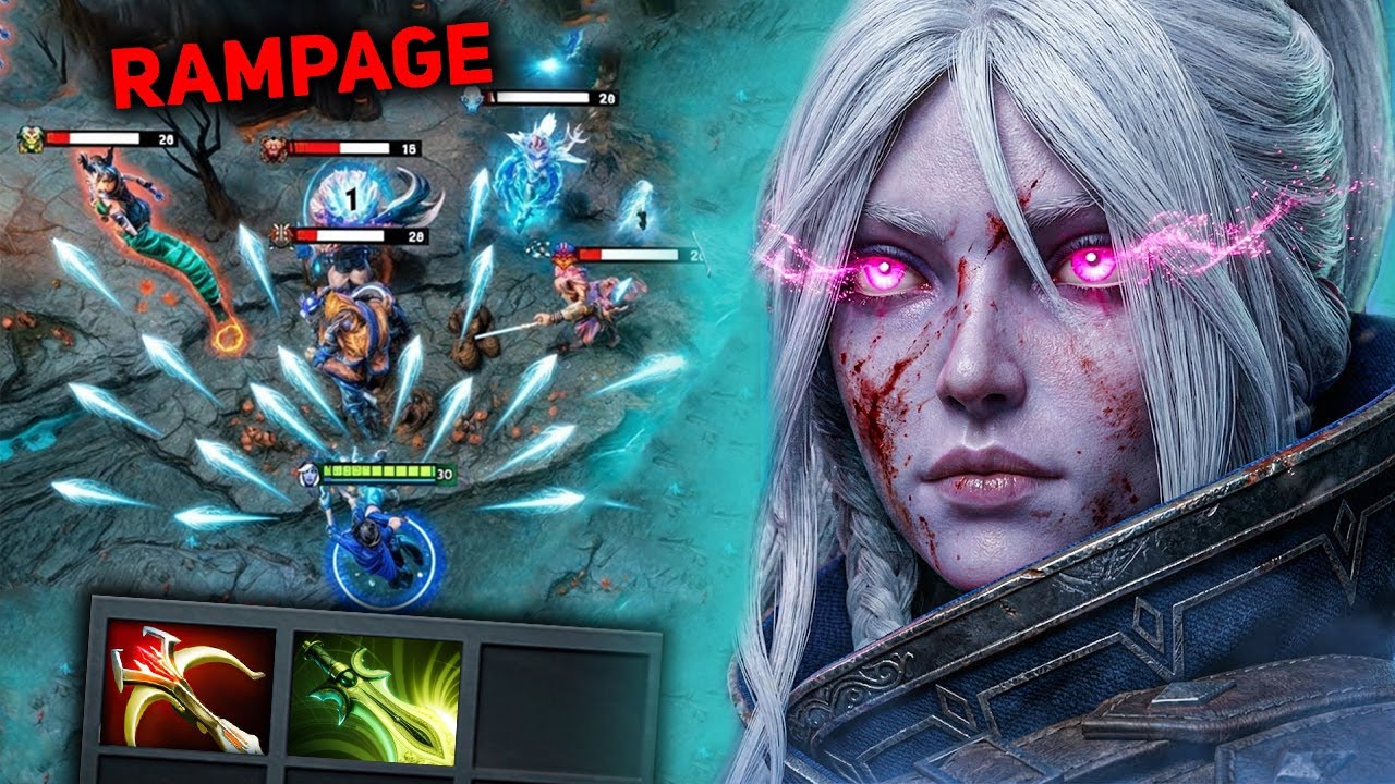 Жестокий Drow Ranger с 1000 GPM 🔥🔥🔥 32 убийства Butterfly + камбэк Daedalus | Dota 2