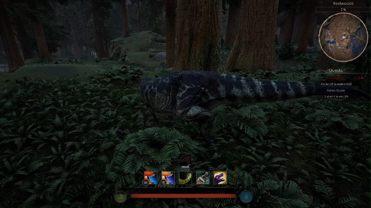 Path of Titans tales tyrannosaurus rex survives an allosaurus attack