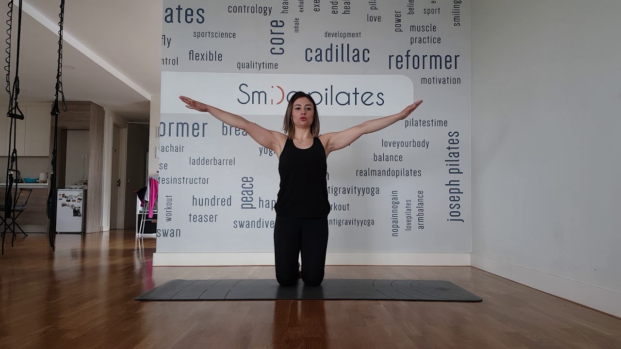 Hamile pilatesi (tüm trimesterler için uygun) temel hareket serisi