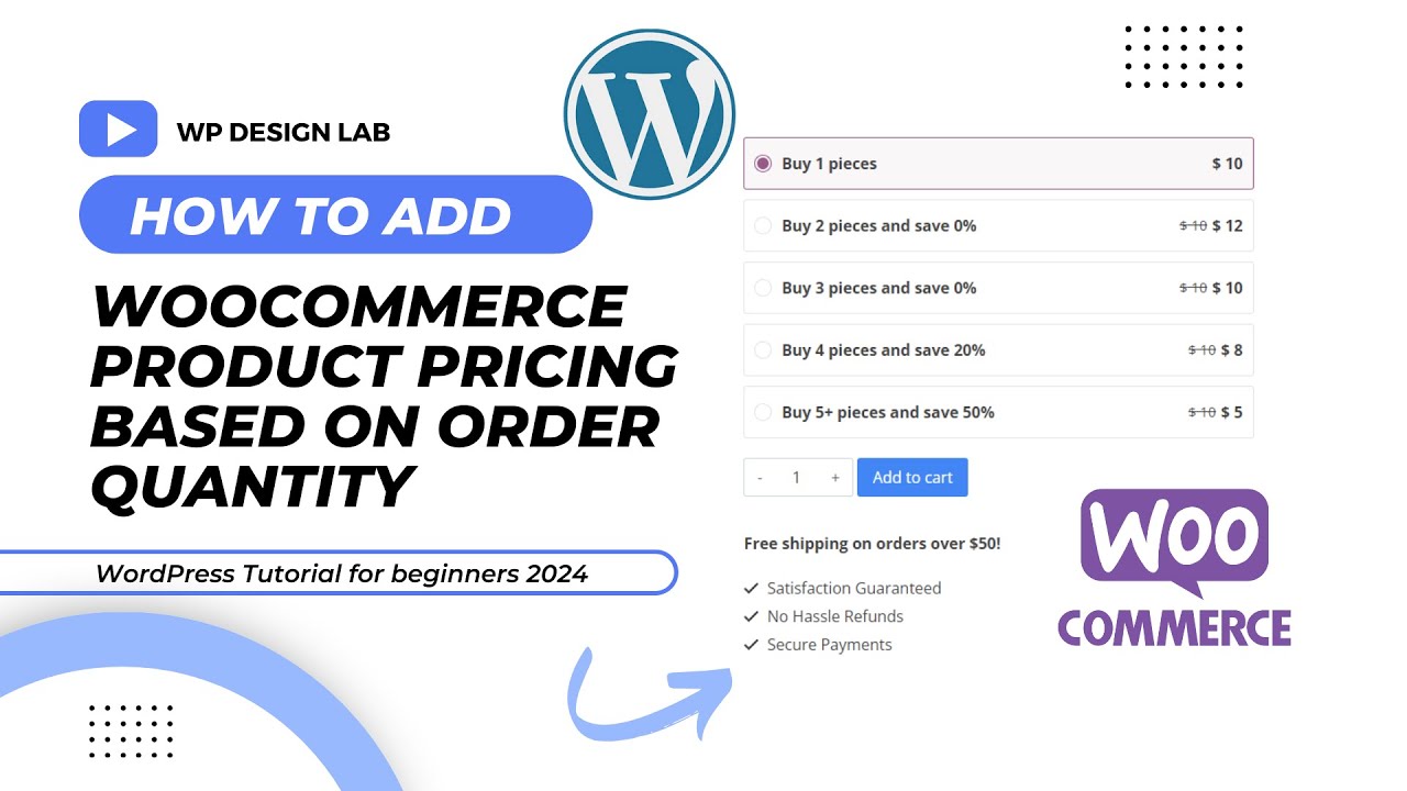 Формирование цен на товары Woocommerce в зависимости от количества заказа | Учебное пособие по Wo...