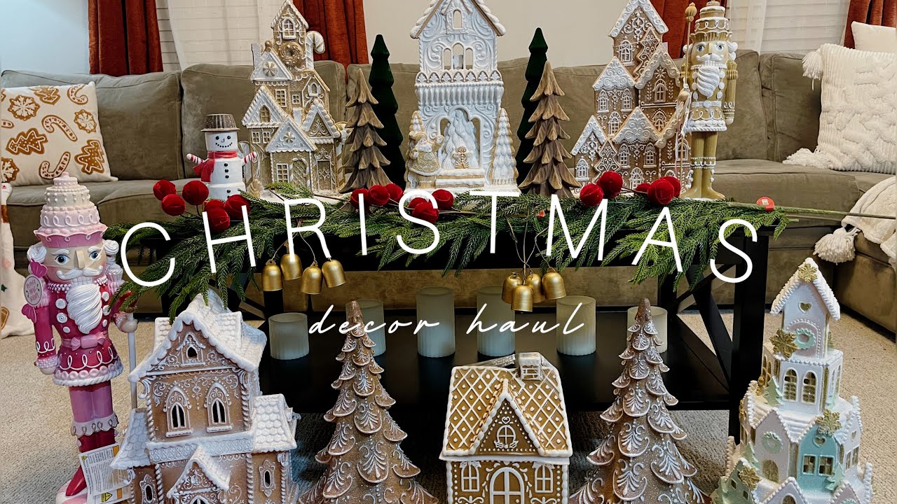 CHRISTMAS 2024 DECOR HAUL•GINGERBREAD CHRISTMAS DECOR•HIGH END DUPES•CHRISTMAS DECORATION IDEAS