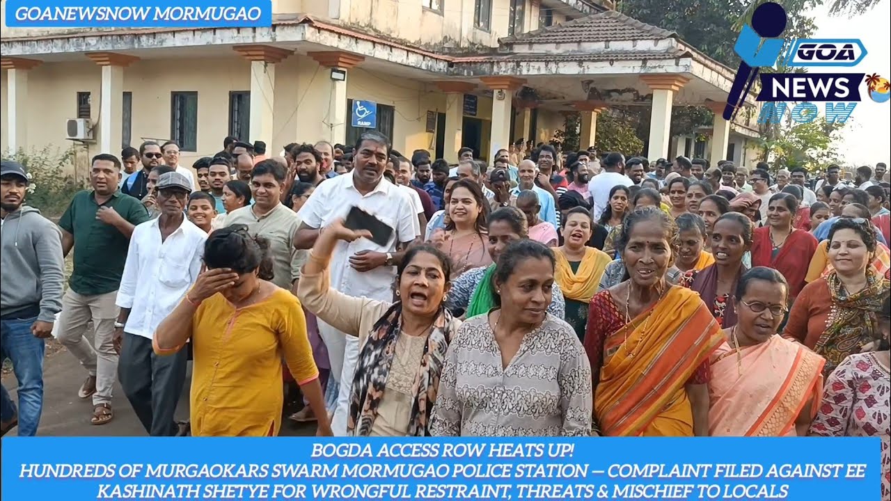 Murgaokars Storm Police Station Over Bogda Access | Complaint Against EE Shetye