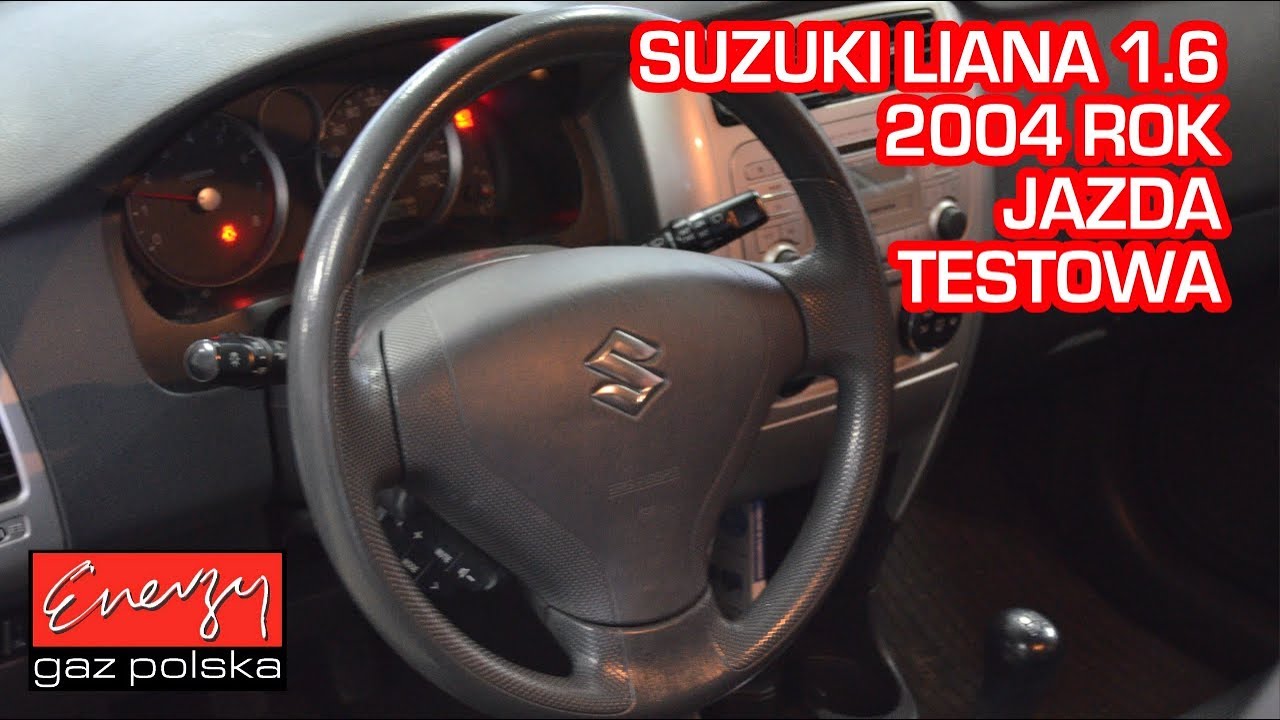 Jazda próbna testowa: Test LPG Suzuki Liana 1.6 2004r 105 KM w Energy Gaz Polska na auto gaz BRC
