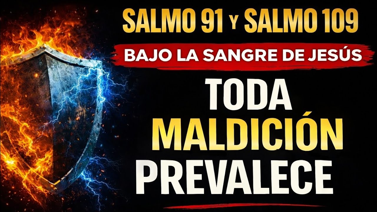 SALMO 91 + SALMO 109 BAJO LA SANGRE DE JESÚS  TODA MALDICIÓN ES QUEBRANTADA