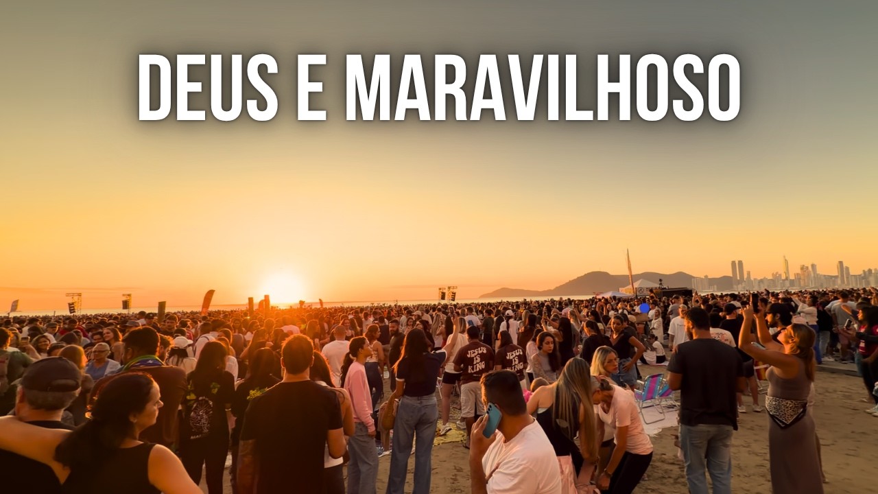 Muitas PESSOAS no Nascer do Sol em Balne&aacute;rio Cambori&uacute; 03/04/2026