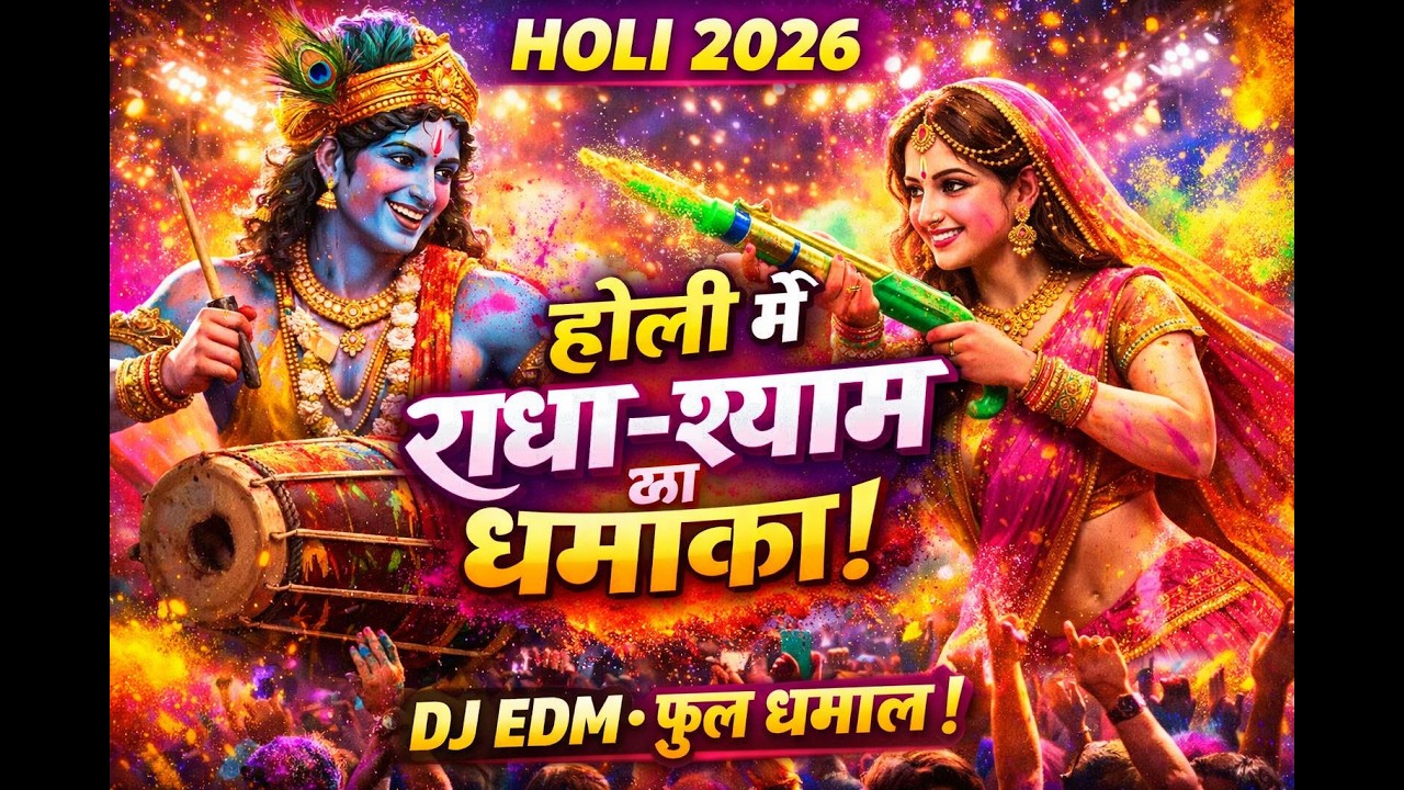 होली स्पेशल 2026 🎨 राधा कृष्ण का सुपरहिट होली भजन | Festival EDM Mix 🔥