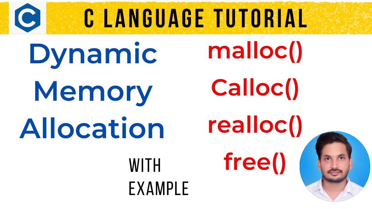 malloc calloc realloc free in c programming | malloc () in c | calloc malloc realloc free