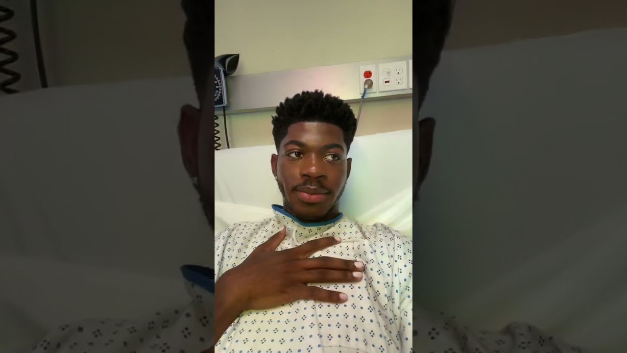 LIL NAS X AT THE HOSPITAL 😭 giving birth ( 🎵 lil nas x ft doja cat - scoop)