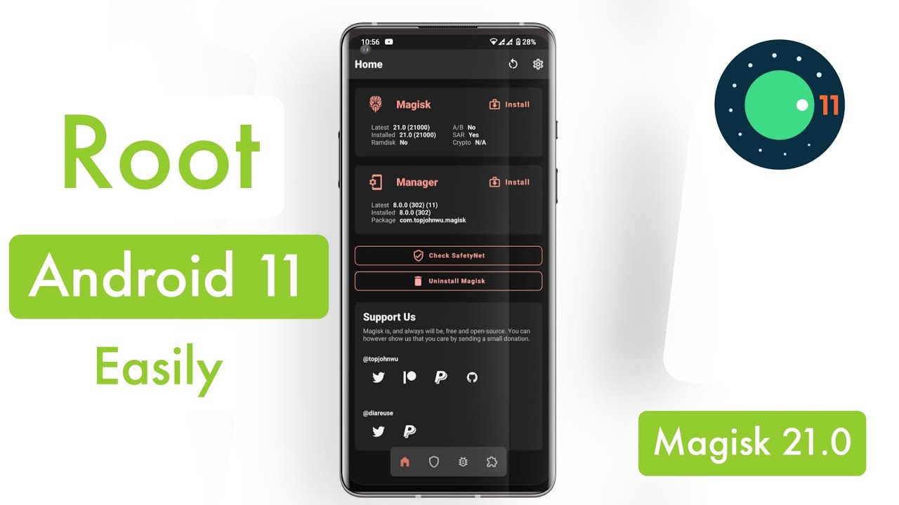 How to Root Android 11 Devices and Custom Roms Magisk 21.0 Latest Update