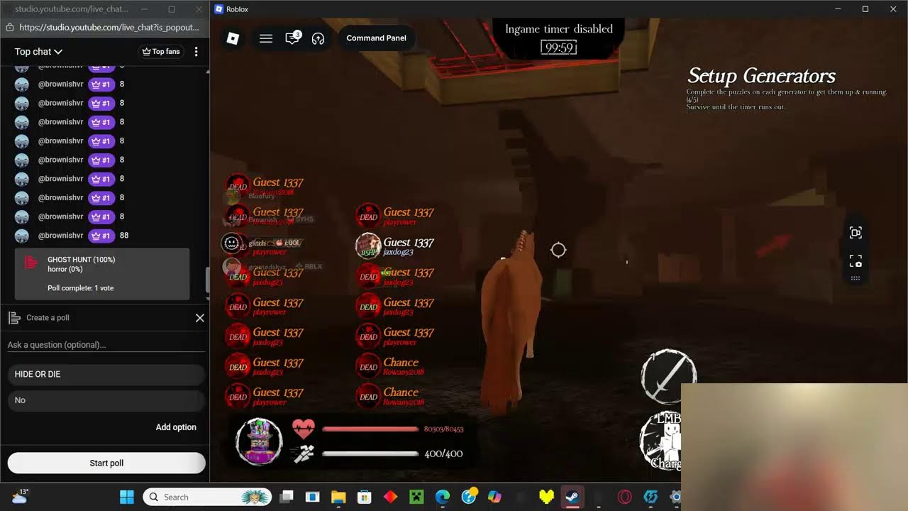 glitch plays doors but you control it