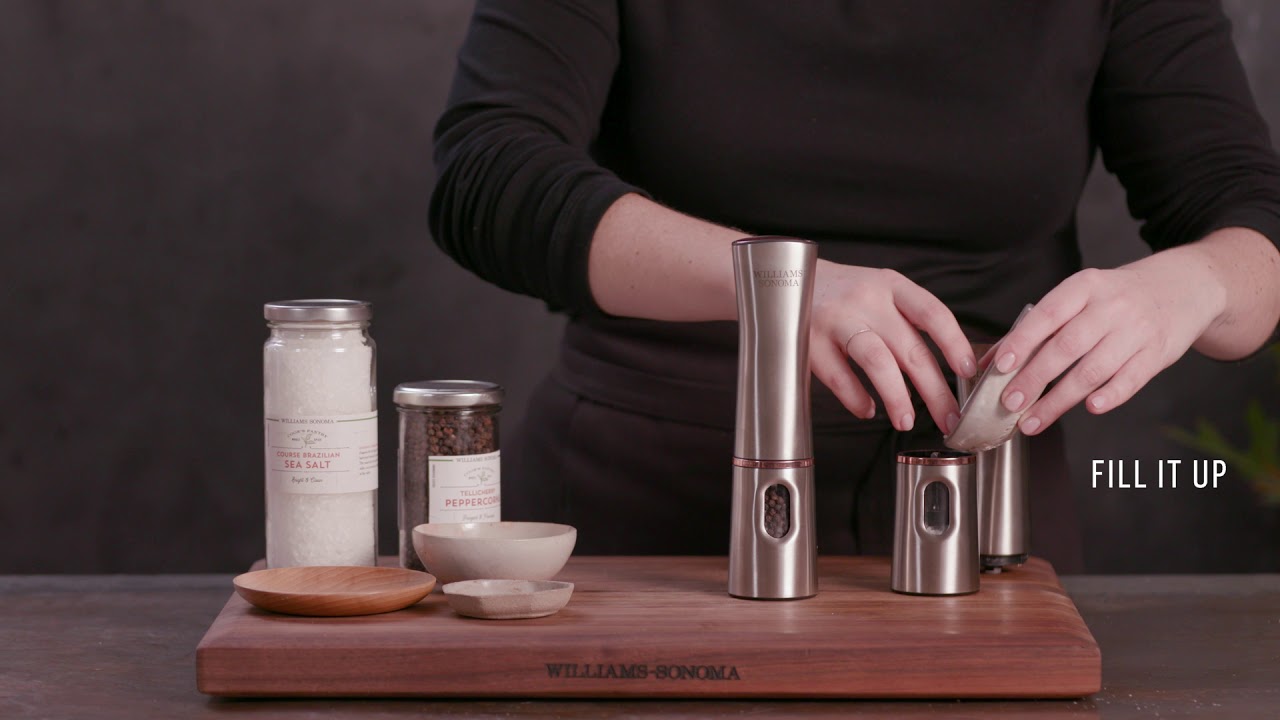 Williams Sonoma Electric Salt & Pepper Grinders | Williams Sonoma