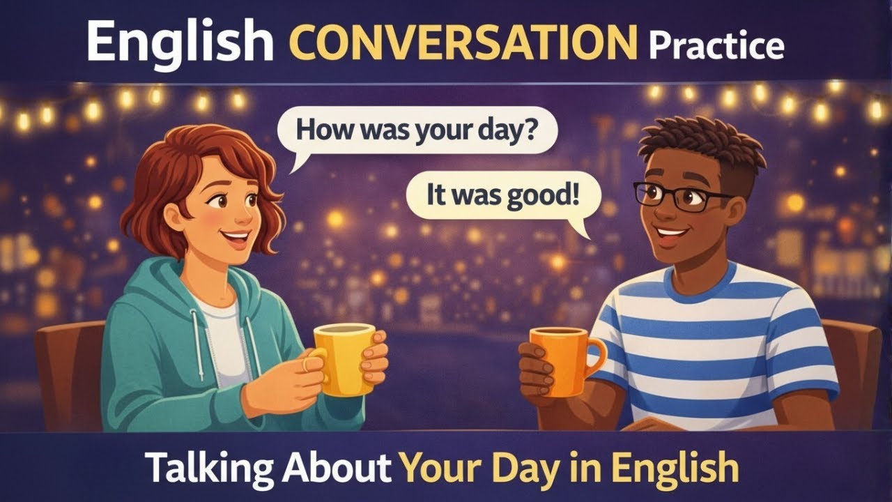 English Conversation Practice | Talking About Your Day in English