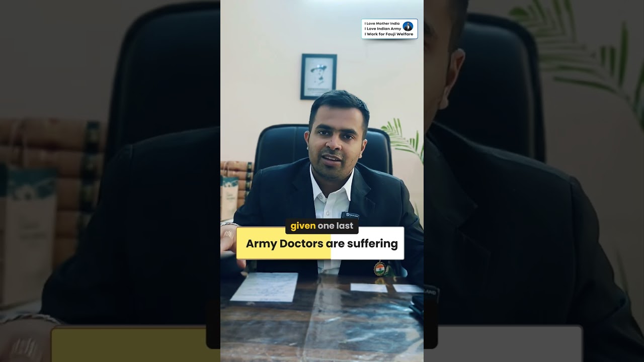 Army Doctors are suffering