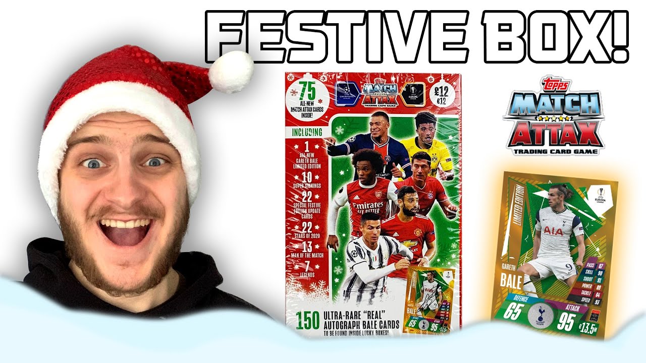 BALE LIMITED EDITION!! | MATCH ATTAX 2020/21 FESTIVE BOX!! (BRAND-NEW CARDS!!)