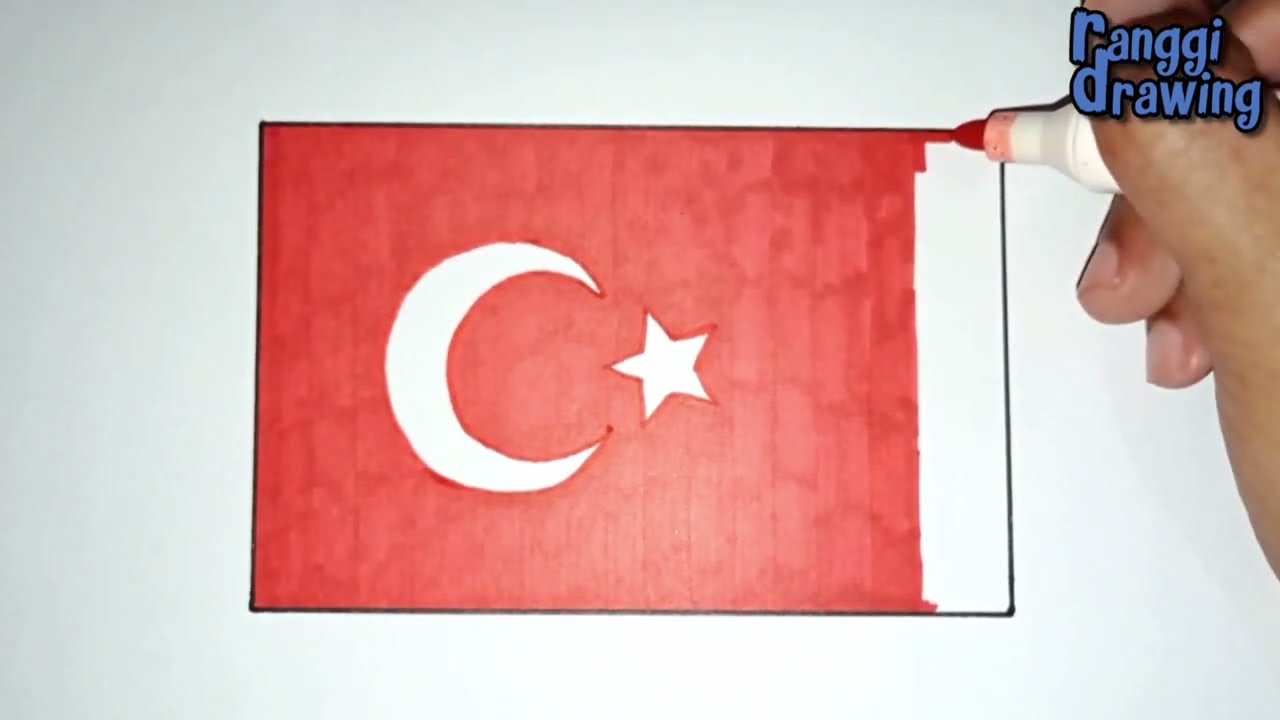 How to Draw The Flag of Turkey