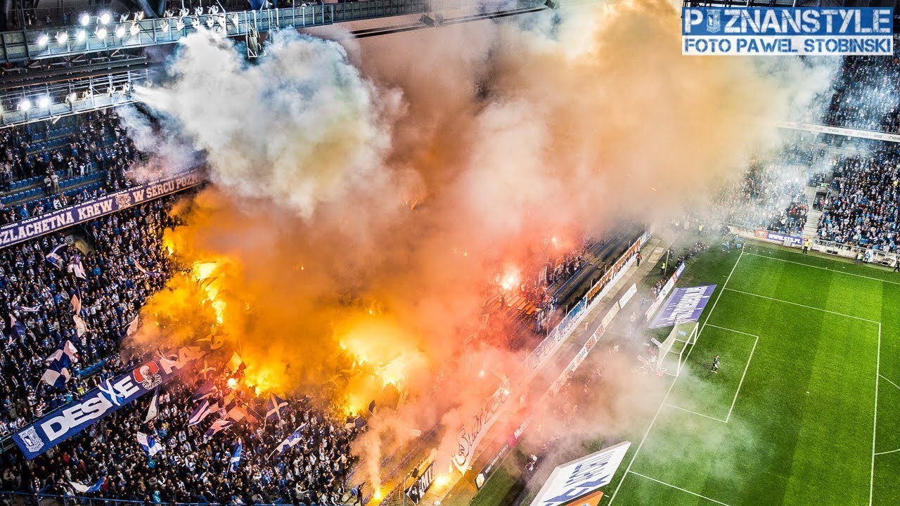 10 MINUTOWE PIROSHOW LECH POZNAŃ ULTRAS na meczu z Legią Warszawa (01.10.2017)