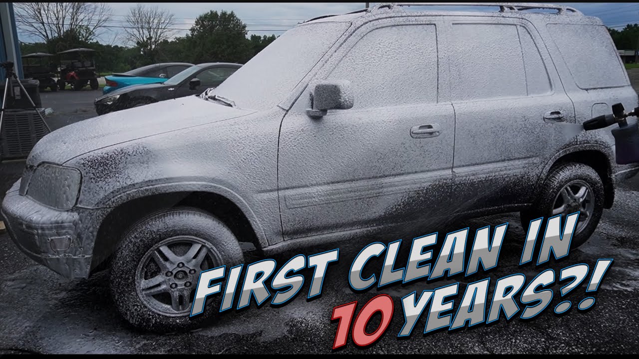 Super Cleaning a NEGLECTED Honda CR-V// Deep Cleaning Auto Detail