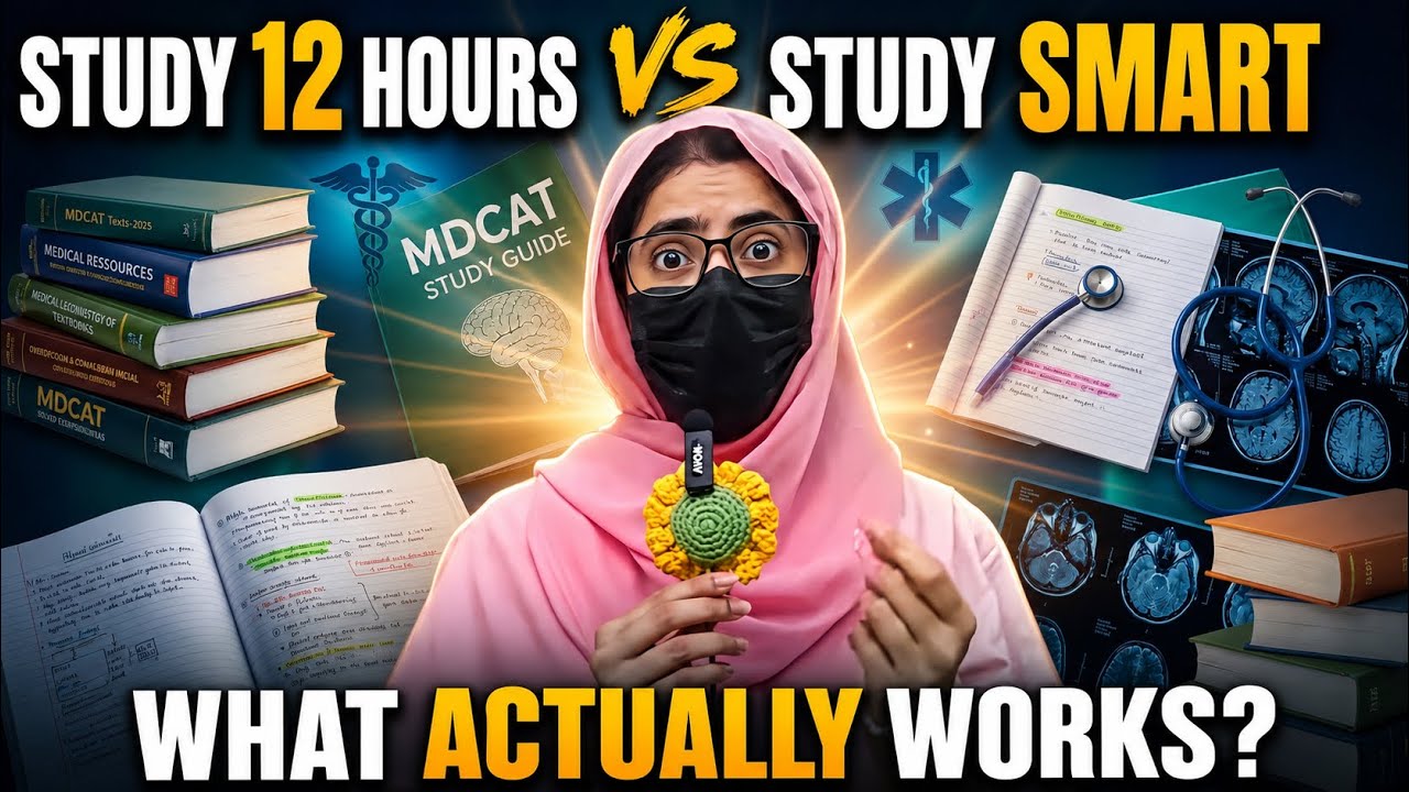 Study 12 Hours vs Study Smart for MDCAT | What Actually Works? |MDCAT Guidance by Dr ASA Medic 