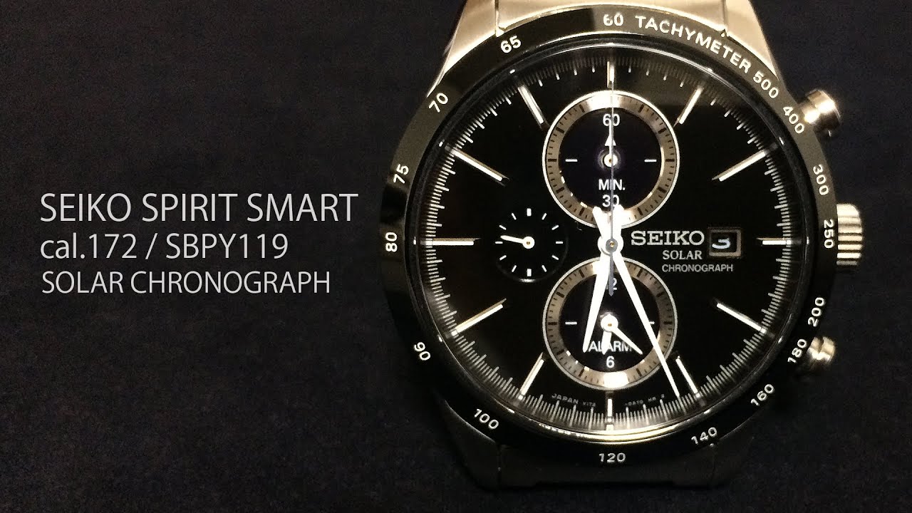 SEIKO SPIRIT SMART SBPY119 / cal.V172 SOLAR CHRONOGRAPH