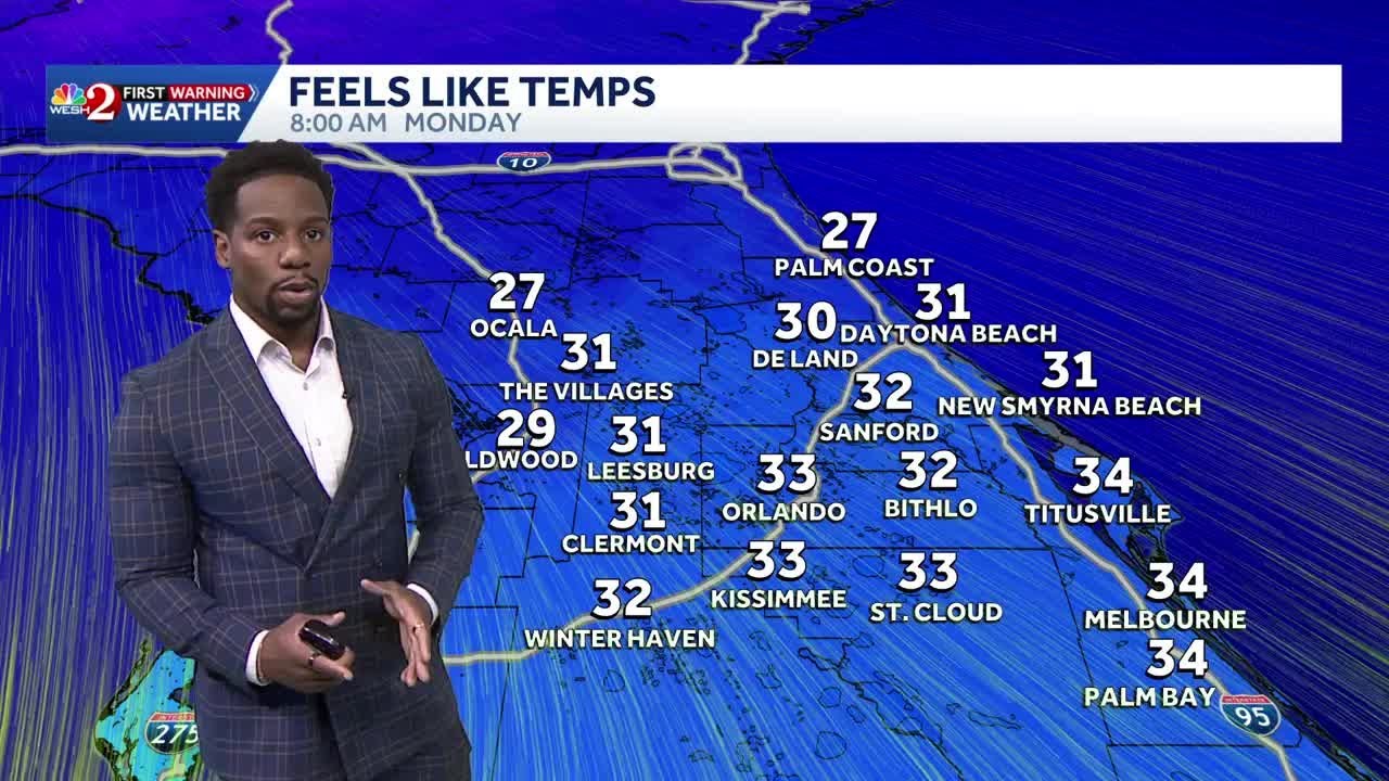Early Workweek Freeze Concerns in Central Florida - But an Increased Fire Danger Threat Lingers T...