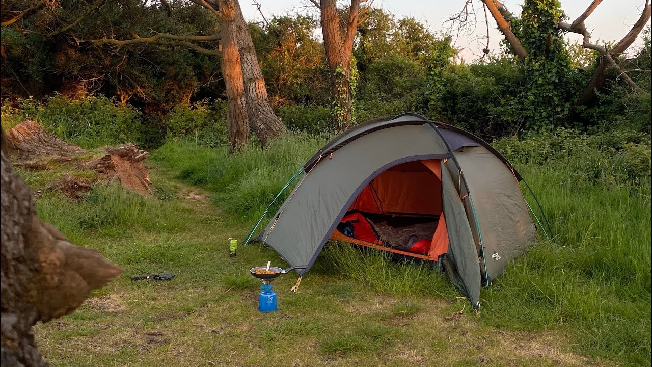 Wild camping in Exmouth in Devon