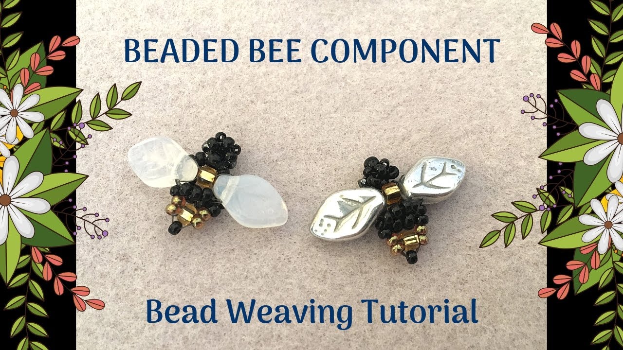 Beaded Bee tutorial | Make a bee jewelry component | Intermediate beading project
