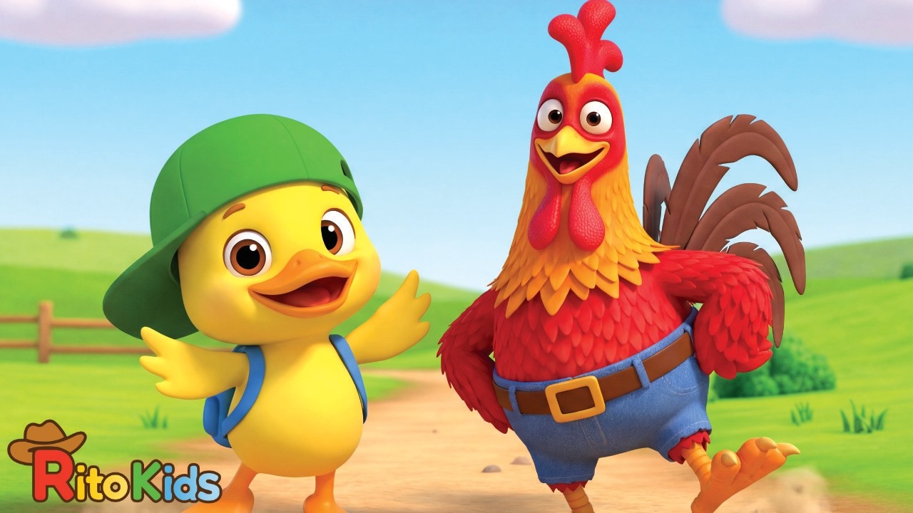 Patito Tito y Gallo Juan | Farm Animals Songs | Canciones Infantiles