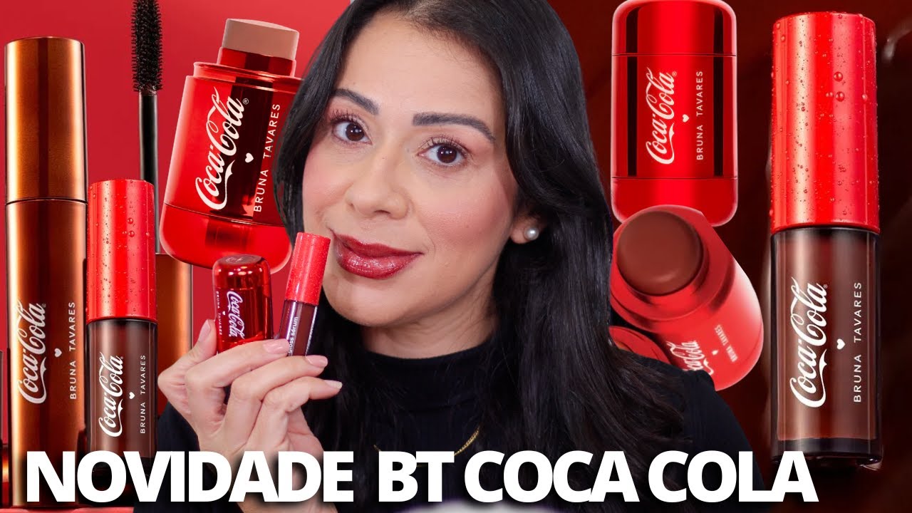 BT COCA COLA BRUNA TAVARES | BLUSH , GLOSS E MÁSCARA MARROM
