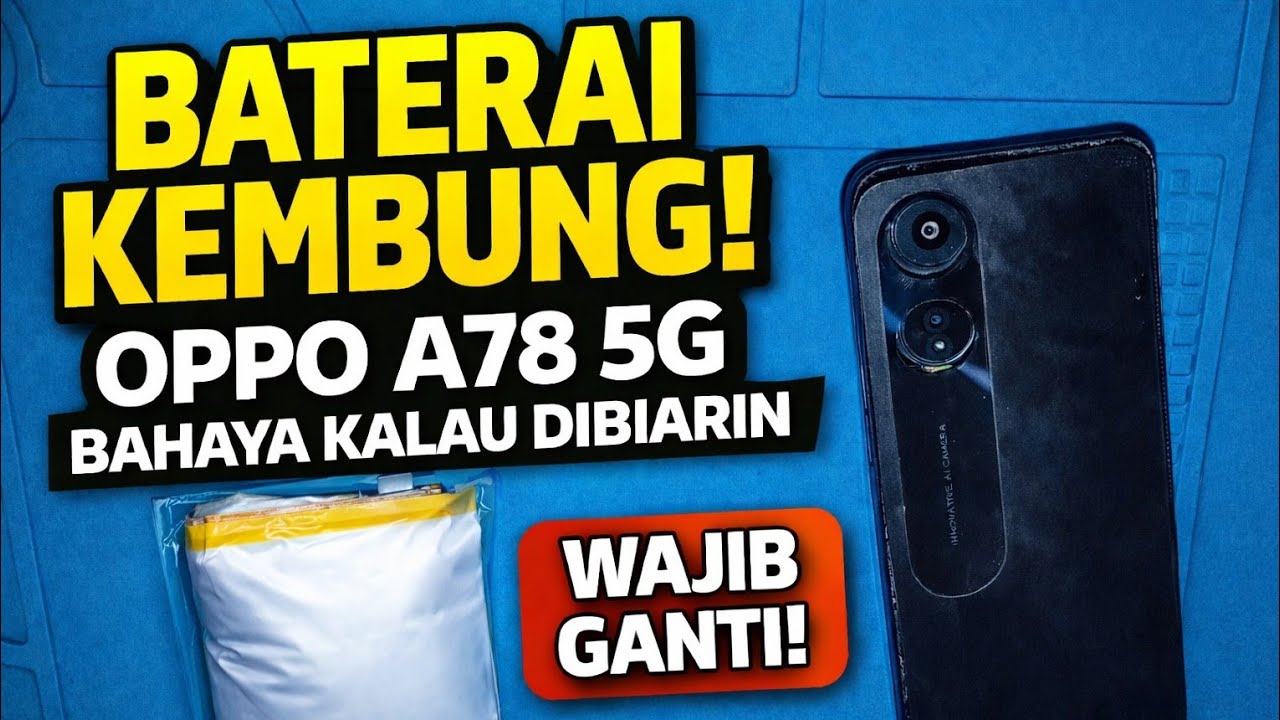 SERVICE OPPO A78 5G – BATERAI KEMBUNG & BERBAHAYA