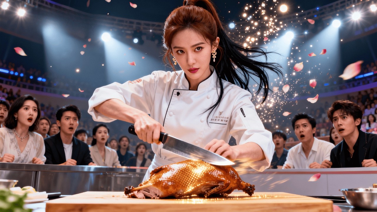 A lost culinary god works as a dishwasher.Her divine knife skills stun judges and save a restaurant.