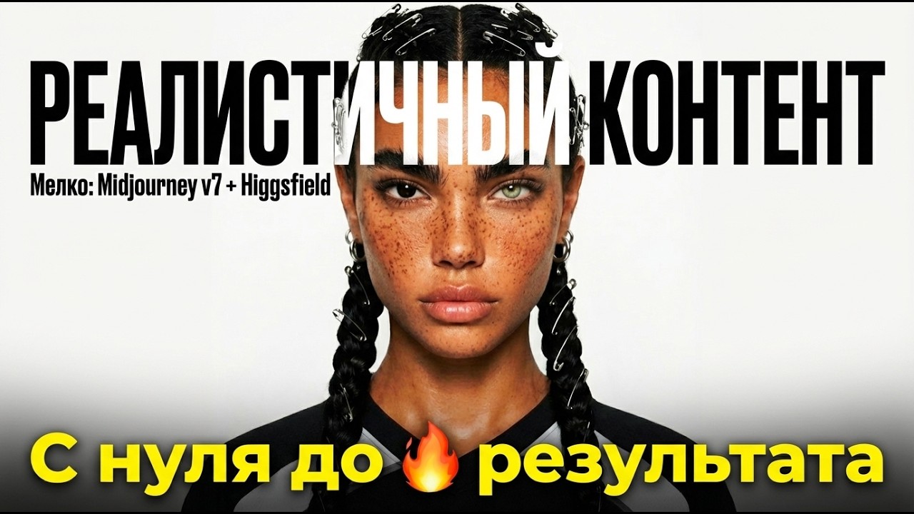 Реалистичный контент с нуля за 30 минут: Midjourney + Higgsfield — полный воркшоп 2026