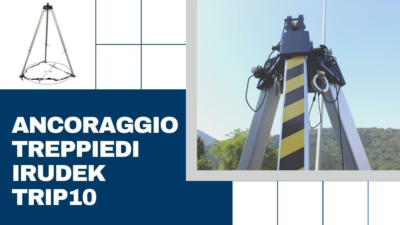Ancoraggio treppiedi Irudek Trip10 per lavori in spazi confinati